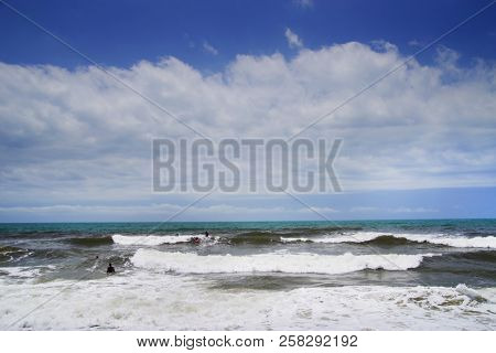 Seascape of the Caribbean Coast in Colombia, South America