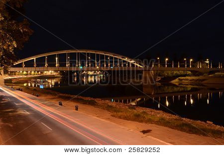 Belvárosi Híd (Downtown Bridge) In Szeged, Hungary.