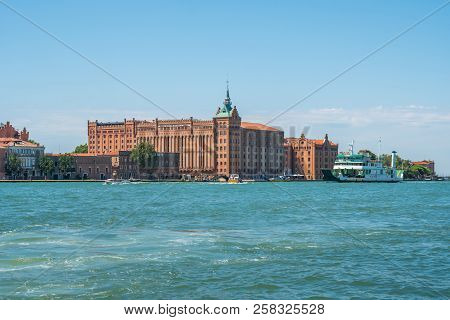 Venice, Italy - 16.08.2018: Beautifull View Of Venice. Giudecca Island. Gradn Canal. Region Veneto.