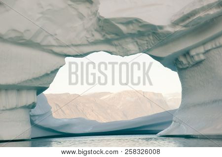 Hole In An Iceberg - Arctic Greenland
