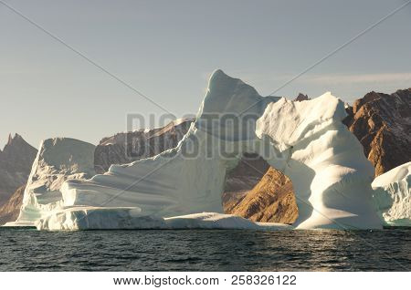 Eroded Iceberg In The Arctic - Greenland