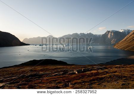 Iceberg Bay In Scoresby Sound - Greenland