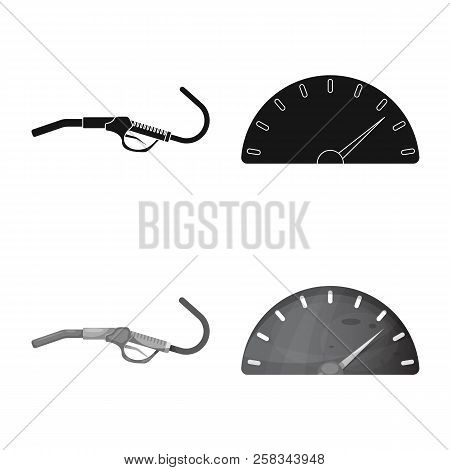 Isolated Object Of Car And Rally Sign. Collection Of Car And Race Vector Icon For Stock.