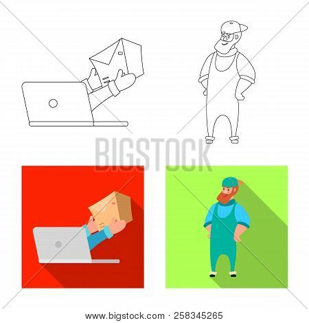 Vector Design Of Goods And Cargo Logo. Collection Of Goods And Warehouse Stock Symbol For Web.