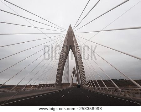 Mohamed 6 Bridge Over Oued Bouregreg Rabat Morocco.