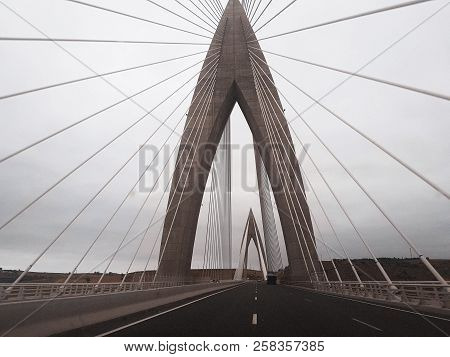 Mohamed 6 Bridge Over Oued Bouregreg Rabat Morocco.