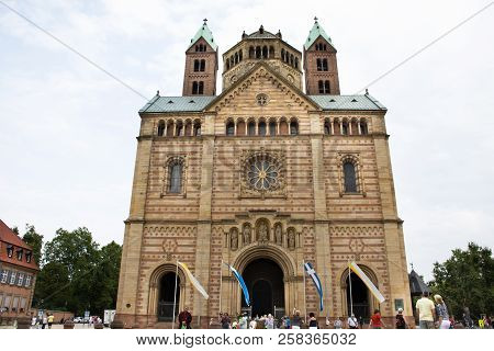 Speyer Cathedral At Speyer Town In Rhineland Palatinate, Germany