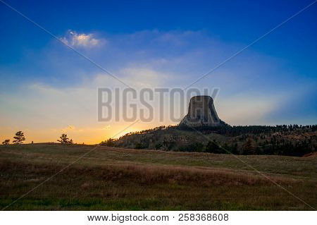 Devils Tower Is Located In In Crook County, Northeastern Wyoming. Also, Known As United States Natio