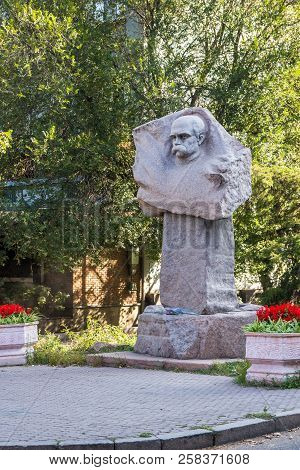 Almaty, Kazakhstan - September 15, 2018: Monument Taras Grigorievich Shevchenko - Ukrainian Poet And