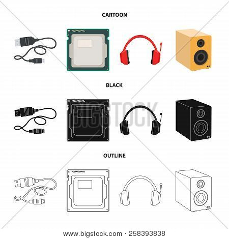 Vector Design Of Laptop And Device Icon. Collection Of Laptop And Server Stock Vector Illustration.