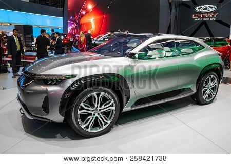 Frankfurt, Germany - Sep 13, 2013: Chery Tiggo Coupe Concept Suv Car Showcased At The Frankfurt Iaa 