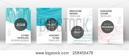 Cover Page Design Template. Modern Brochure Layout. Cool Trendy Abstract Cover Page. Pink And Blue G