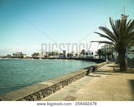 View Of El Charco De San Gines, Lanzarote Island.