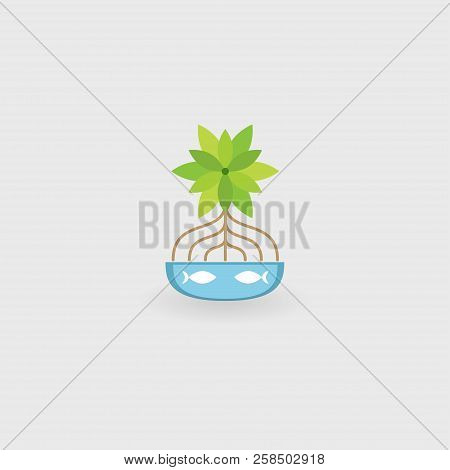 Plant Icon, Organic. Bio. Logo Plant. Vector Illustration. Eps 10.