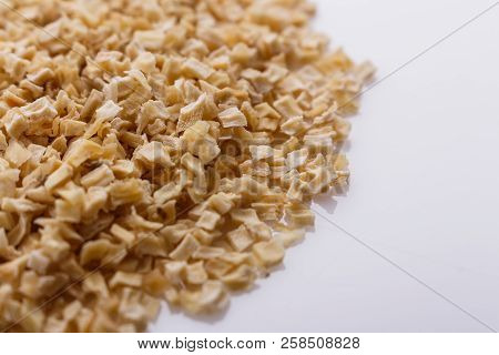 Fragrant Dried Parsnip On A White Acrylic Background