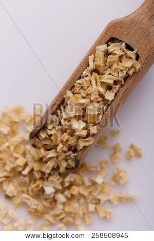 Fragrant Dried Parsnip On A White Acrylic Background