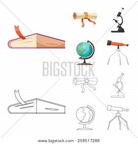 Vector Design Of Education And Learning Icon. Collection Of Education And School Stock Vector Illust