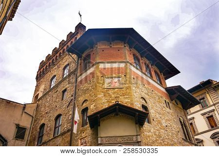 Societa Dante Alighieri Cultural Society Building Sign Copy Domenico Di Michelino Dante Divine Comed