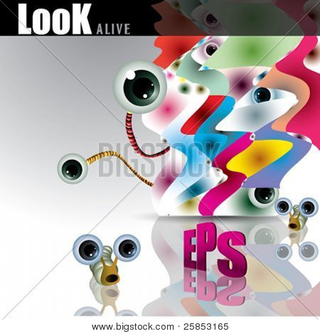 Vector Childish Monsters. For Cover