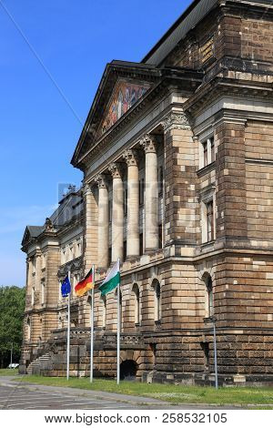 Dresden City In Germany. State Of Saxony Ministry Of Finance.