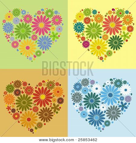 Cœur de quatre fleurs