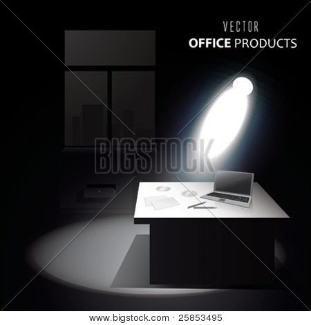 Interno di ufficio vettoriale