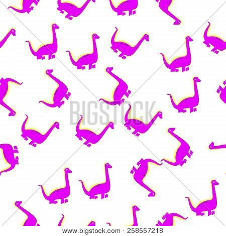 Amargasaurus Icon In Pattern Style. One Of Dinosaurus Collection Icon Can Be Used For Ui, Ux