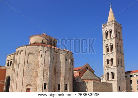 Croatia, Zadar - Early Romans Church Of St. Donata Built In The Ninth Century, One Of The Symbols Of