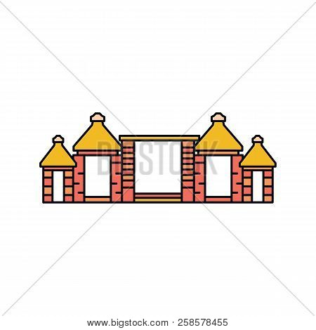 Ratu Boko Icon. Cartoon Ratu Boko Vector Icon For Web Design Isolated On White Background
