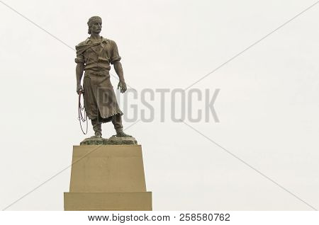 Porto Alegre, Brazil - September 16, 2018: Sculpture Of The Typi