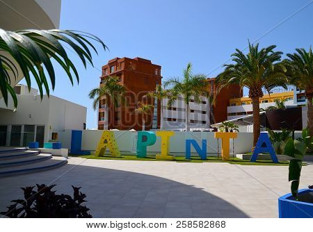 Tenerife,canary Islands,spain - August 10,2018:view Of Hovima La Pinta Beachfront Family Hotel Locat