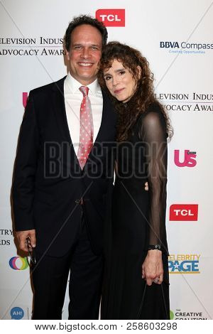LOS ANGELES - SEP 15:  Diedrich Bader, Dulcy Rogers at the 2018 Television Industry Advocacy Awards at the Sofitel Los Angeles on September 15, 2018 in Beverly Hills, CA