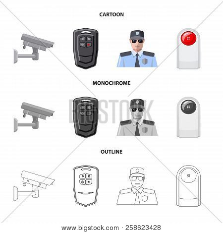 Vector Illustration Of Office And House Icon. Set Of Office And System Vector Icon For Stock.