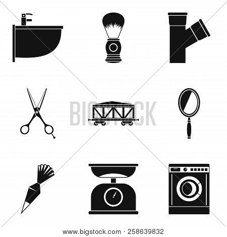 Work Task Icons Set. Simple Set Of 9 Work Task Icons For Web Isolated On White Background