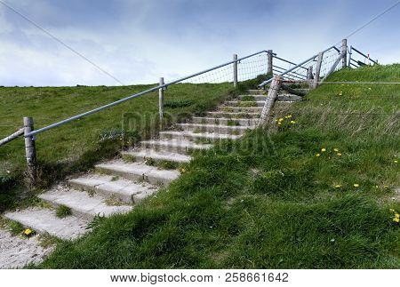 View Of Texel Dunes, One Of The West Frisian Islands In The Wadden Sea, Netherlands