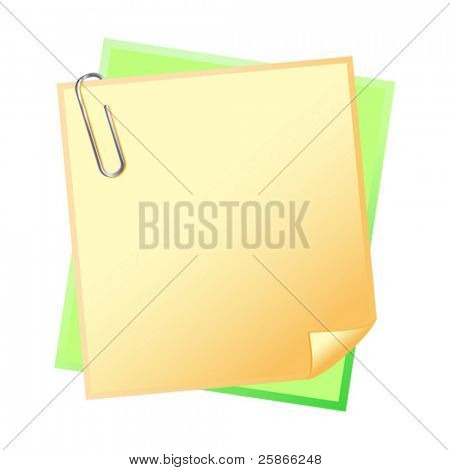 vektori esimerkki värilliselle paperille Clip