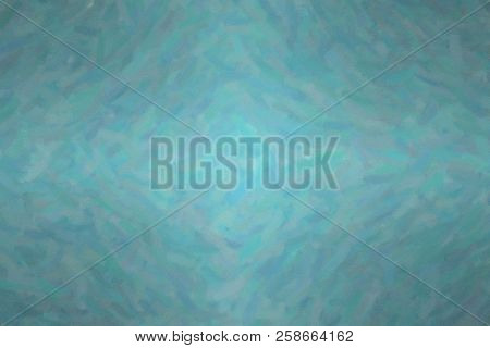 Abstract Illustration Of Wintergreen Oil Paint With Dry Brush Background, Digitally Generated
