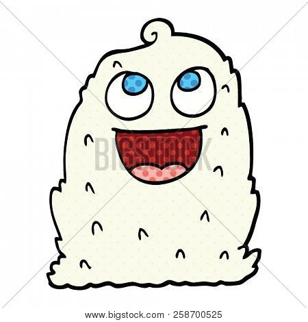 comic book style cartoon lumpy ghost
