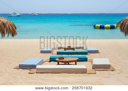 Beach Couch At Mahmya Island, Egypt, Without People