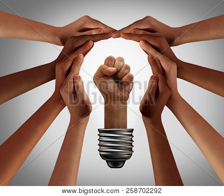 People Power Concept And Diversity Populist Inspiration As A Social Movement Idea With 3d Illustrati
