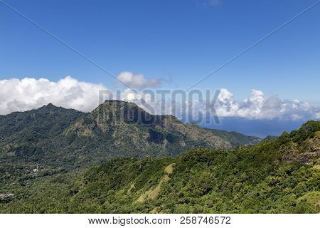 Mountains Near The Bena Traditional Village In Flores, Indonesia.
