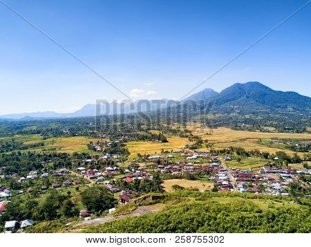 Aerial View Of The Viewing Area For The Spider Rice Fields Near Ruteng On East Nusa Tenggara, Indone