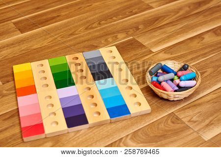 Montessori Color Wood Color Gamut Box For School