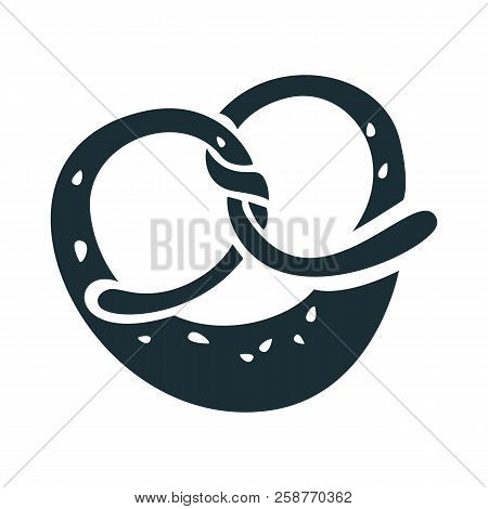 German Pretzel Icon. Simple Illustration Of German Pretzel Vector Icon For Web Design Isolated On Wh