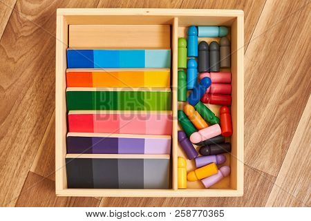 Montessori Color Wood Color Gamut Box For School