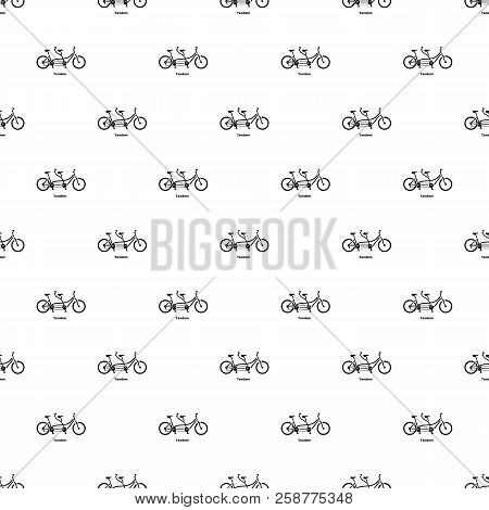 Tandem Bicycle Icon. Simple Illustration Of Tandem Bicycle Vector Icon For Web