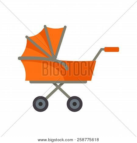 Kid Trolley Icon. Flat Illustration Of Kid Trolley Vector Icon For Web Design