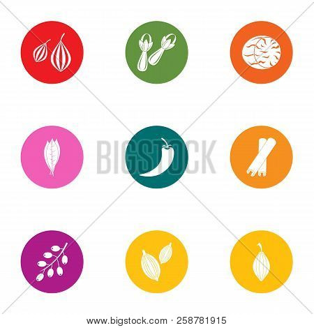 Arbor Icons Set. Flat Set Of 9 Arbor Vector Icons For Web Isolated On White Background