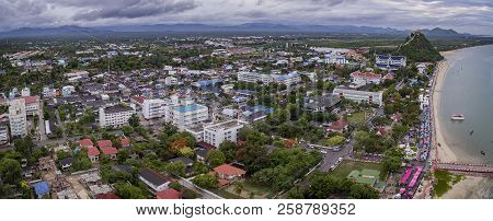 Prachuap Khiri Khan - June24,2016 : Aerial View Of Prachuap Khiri Khan Province One Of Southern Town