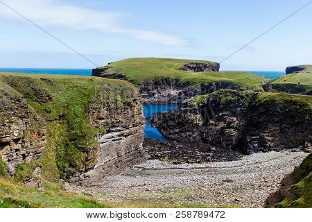 Yesnaby Cliffs - Coast Line Of Orkney Scotland